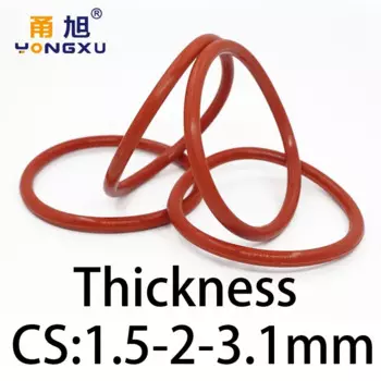 Силиконовые уплотнительные кольца OJP, красный, 1.5/2/3.1 мм