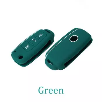 Силиконовый 3-кнопочный чехол для автомобильного ключа для VW Golf 4 5 6 7 Bora Jetta POLO MK4 MK6 Bora Passat B5 B6 Superb Tiguan Beetle Key Case