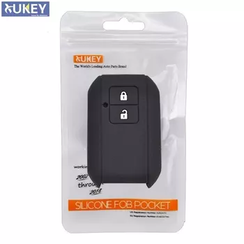 Силиконовый чехол для автомобильного дистанционного ключа для Suzuki Swift 2017 2018, держатель для брелока, 2 кнопки