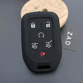 Силиконовый чехол для автомобильного ключа чехол для Chevrolet Camaro 2015 2016 GMC Yukon Suburban Tahoe Smart 6 кнопок автомобильные аксессуары
