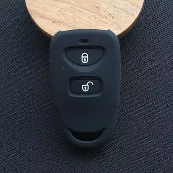 Силиконовый чехол для автомобильного ключа чехол для Hyundai Elantra Sonata SantaTucson для Kia Carens 2 + 1 3 кнопочный ключ