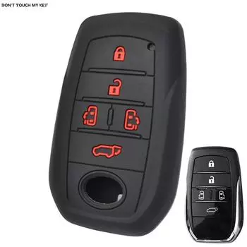 Силиконовый чехол для автомобильного ключа, чехол для дистанционного брелка для Toyota Vellfire alphard 30 серии 2015-2017 2018 2019, защитная куртка, 5 кнопок
