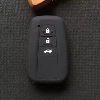 Силиконовый чехол для автомобильного ключа для Toyota Camry, новый чехол для пульта дистанционного брелока Prado Avalon, 3 кнопки, 2017 2018 2019