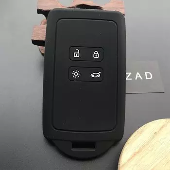 Силиконовый чехол для автомобильного ключа для Renault Koleos, Kadjar, Arkana 2017, для samsung QM5, 4 кнопки, смарт-карты, набор аксессуаров