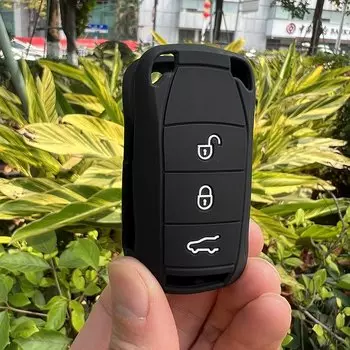 Силиконовый чехол для автомобильного ключа с 2 3 кнопками для Porsche Cayenne GTS 2004 2005 2006 2007 2008 2009 2010 2011 Чехол для ключа-брелок