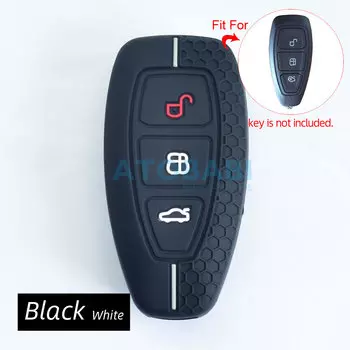 Силиконовый чехол для автомобильного ключа, смарт-брелок для дистанционного управления, чехол для кожи, автоаксессуары для Ford Focus Fiesta 2017 2018 2019 C-Max Kuga Escape