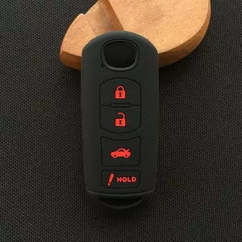 Силиконовый чехол для автомобильного ключа ZAD для Mazda 2 3 5 6 8 CX5 CX7 CX9 M6 GT 2016 2017 2022 с дистанционным управлением, автомобильный брелок с 4 кнопками