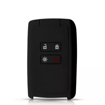 Силиконовый чехол для автомобильных ключей KEYYOU для Renault 2016 2017 Koleos Kadjar, 4 кнопки, брелок без ключа, защитный чехол для брелка