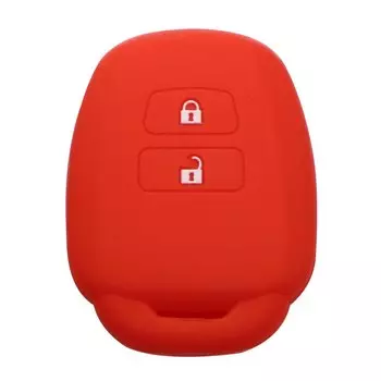 Силиконовый чехол для дистанционного ключа, чехол для Toyota Aqua Ractis Vitz RAV4 HiAce Land Cruiser, держатель кожи, 2 кнопки 2010-2019