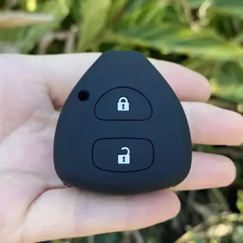 Силиконовый чехол для ключа автомобиля с 2 кнопками для Toyota Auris HiLux Corolla Fortuner Prado Verso Camry Reiz Yaris Vitz Vios Rav4 Ractis