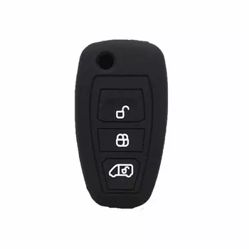Силиконовый чехол для ключа дистанционного управления Xinyuexin для Ford игр Transit /Transit Custom 2015 2016 3 защитный держатель для кнопок автомобильные аксессуары