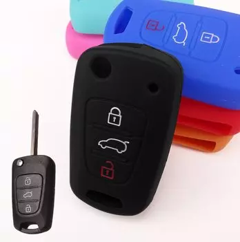 Силиконовый чехол для ключа для Hyundai Solaris I20 I30 I35 Ix20 Ix35 Kia Rio K2 K3 K5 Sportage Ceed Sorento Picanto, чехол с дистанционным управлением