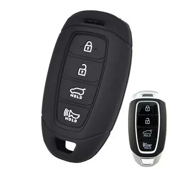Силиконовый чехол для ключа с дистанционным управлением для Hyundai i30 i35 i40 Kona Veloster Azera Elantra Tucson Solaris Accent Santa Fe 2018 2019