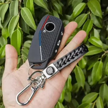 Силиконовый чехол для ключей Cocolockey для BMW 3 5 7 X1 X3 X5 X7 IX Series 2022-2024 Smart Keyless с 4 кнопками, автомобильные аксессуары