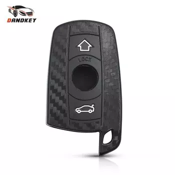 Силиконовый чехол для ключей Dandkey, брелок из углеродного волокна, чехол для BMW E90 E60 E70 E87 3 5 6 серии M3 M5 X1 X5 X6 Z4