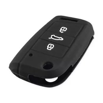 Силиконовый чехол для ключей Dandkey для Volkswagen VW Golf MK7 Tiguan для Skoda Octavia для Seat Leon Ibiza Key 2015 2016 2017
