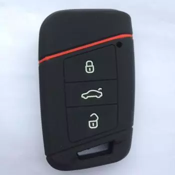Силиконовый чехол для ключей для Skoda Octavia Kodiaq Karoq, для Volkswagen VW Polo Passat B8 Tiguan 2, чехол для автомобильного ключа