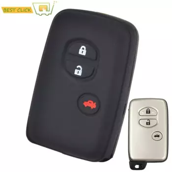Силиконовый чехол для ключей для Toyota Land Cruiser Prado Avensis IQ Corolla Prius Highlander Yaris, защитный держатель для брелока без ключа