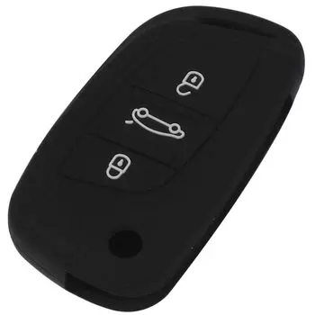 Силиконовый чехол для ключей jingyuqin, 3 кнопки, пульт дистанционного управления, раскладной чехол для PEUGEOT 207 307 308, для Citroen C2 C3 C4 C5 C6 C8