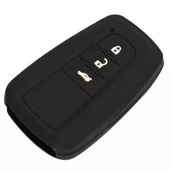Силиконовый чехол для ключей jingyuqin Skin для Toyota Camry 2017 2018 CHR Prius Corolla RAV4, 3-кнопочный чехол с дистанционным управлением, защитный чехол без ключа