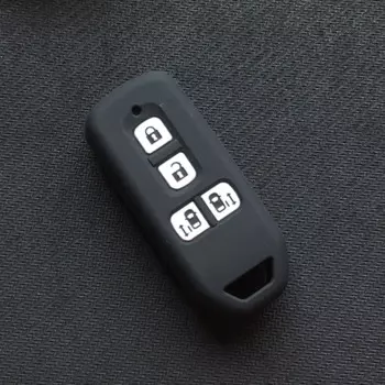 Силиконовый чехол для ключей мотоцикла, защитный чехол для Honda n-one N-BOX N wagon Plus, 4 кнопки с клавиатурой с раздвижными дверями