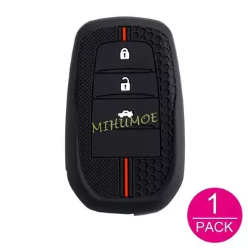 Силиконовый чехол для ключей от автомобиля, брелок для Toyota Corolla Cross Harrier Fortuner Yaris Cross Land Cruiser LC200/LC300 2021-2025