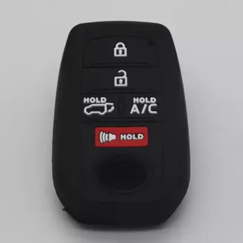 Силиконовый чехол для ключей от автомобиля Cocolockey для Toyota Rav4 Prime Prius Prime 2019 2020 2021 2022 с 5 кнопками, автоаксессуары, сумка для ключей