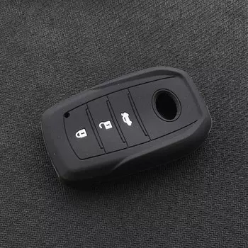 Силиконовый чехол для ключей от машины чехол для Toyota Chr Rav4 Auris Avensis Prius Aygo Camry Corolla Land Cruiser 200 Prado Crown Key
