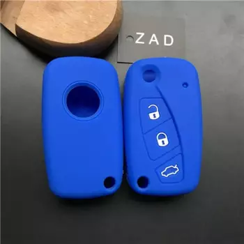 Силиконовый чехол для ключей ZAD для FIAT Panda Stilo Punto Doblo Grande Bravo 500 Ducato Minibus с 3 кнопками для ключей