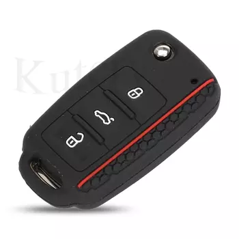 Силиконовый чехол для пульта дистанционного управления для Фольксвагена-поло, бора, жука, тигуаня, Passat B5, B6, гольфа 6, MK5, MK6, Eos, ци, 3BTN