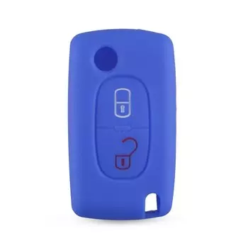 Силиконовый чехол для пульта дистанционного управления KEYYOU, 2 кнопки, защитный чехол для Peugeot 107, 207, 307, 307, 308 S, 407, 607, для Citroen C2, C3, C4, C5, C6, C8