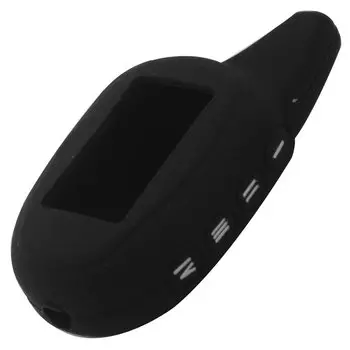 Силиконовый чехол jingyuqin M7/M8/M9 для Scher-khan Magicar 7/8/9/10/11/12 101, ЖК-дисплей, двусторонняя автомобильная сигнализация, ЖК-ключ, чехол