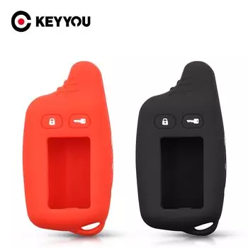 Силиконовый чехол KEYYOU для двухсторонней сигнализации, ЖК-Пульт ДУ для Tomahawk TW 9010 9030, силиконовый чехол