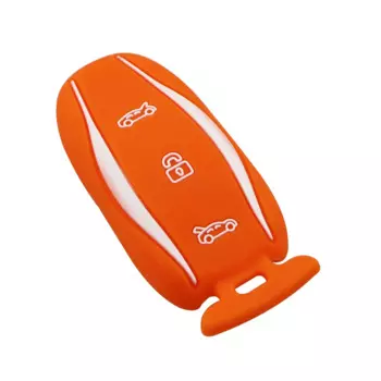 Силиконовый чехол KIQI для ключа с дистанционным управлением Карманный Брелок для Tesla Model S 3 X чехол для ключей Чехол Держатель 75D 90D P100D брелок автостайлинг