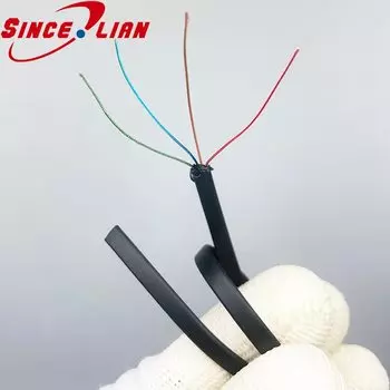 Силиконовый кабель для наушников Sincelian 4-ядерный 1 метр