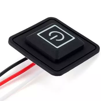 Силиконовый кнопочный переключатель 3,7-12 В, 3-ступенчатый переключатель с подогревом жилета, брюк, перчаток, эластичный нагревательный пояс, регулятор температуры, переключатель Реостат