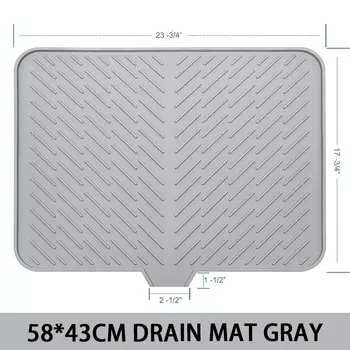 Силиконовый коврик для сушки посуды Glue
