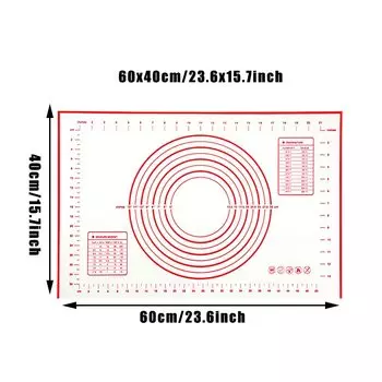 Силиконовый коврик для замеса теста