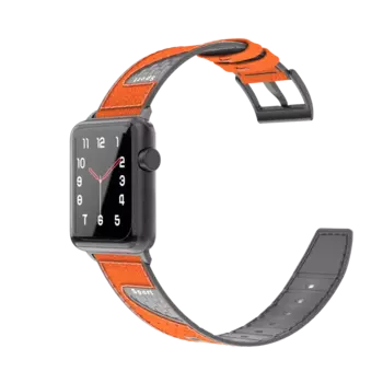 Силиконовый + кожаный ремешок из углеродного волокна для Apple watch band 3 4 5 6 7 44 мм 40 мм 45 мм 41 мм кожаный браслет для часов iwatch series
