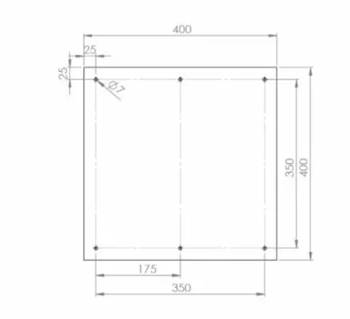 Силиконовый нагревательный коврик Tronxy X5SA-400 400x400 мм