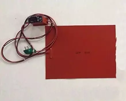 Силиконовый обогреватель 200x300 мм, 240 Вт, 220 В, ЖК-экран, сепаратор с цифровым термостатом, электрические провода