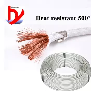 Силиконовый плетеный слюдяной кабель Diligent ant GN500 градусов