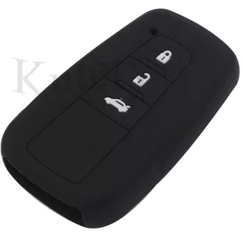 Силиконовый разноцветный чехол jingyuqin 3 btn для Toyota Corolla Rav4 Camry 70 Prado RAV 150 Защита Замена