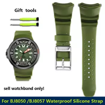 Силиконовый ремешок высокого качества для Citizen small monster консервированный BJ8050 BJ8057 модифицированный специальный силиконовый резиновый ремешок для часов