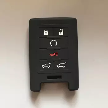 Силиконовый резиновый чехол для ключей Cadillac CTS ATS 28T CTS-V купе SRX Escalade ключи 6-кнопочный чехол для ключей