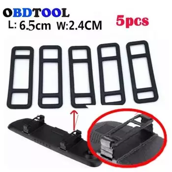 Силиконовый универсальный ремешок для автомобильного регистратора, 5 шт., антипригарный повязка от пыли для крепления автомобильного зеркала заднего вида, ремешок для видеорегистратора