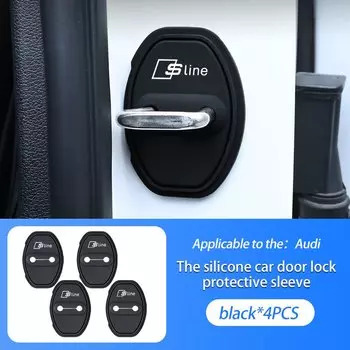 Силиконовый защитный чехол для дверного замка автомобиля для Audi S line A3 A4 A5 A6 B6 B7 B8 C5 C6 C7 A7 A8 Q3 Q5 Q7 TT S3 S4 S5