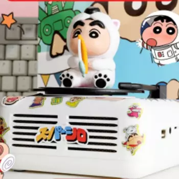 Симпатичный Настольный Bluetooth-динамик Crayon Shin Chan, Bluetooth-динамик, мини-проигрыватель записей, портативный аудио, подарок на день рождения, рождественский подарок