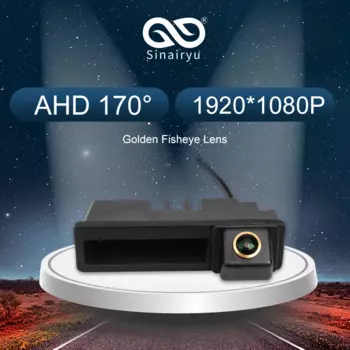 Sinairyu 170 градусов объектив рыбий глаз CCD AHD 1080P Автомобильная камера заднего вида с ручкой для багажника для Audi A1 A3 A4 A6 A6L S5 Q5 Q7 2008-2012