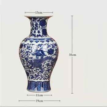 Сине-белые фарфоровые вазы Jingdezhen